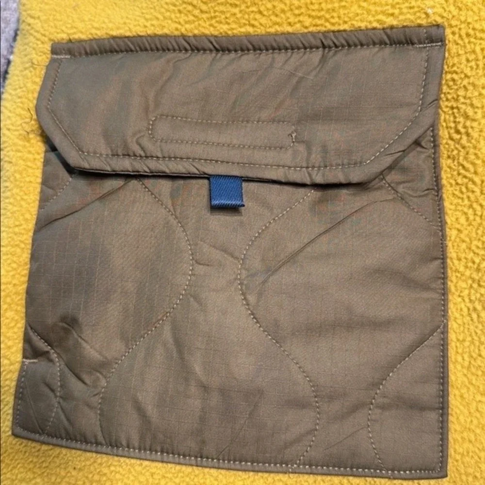 The North Face Gorpcore Utility‎ Fleece Vest Yellow Brown Full Zip Men's Size S